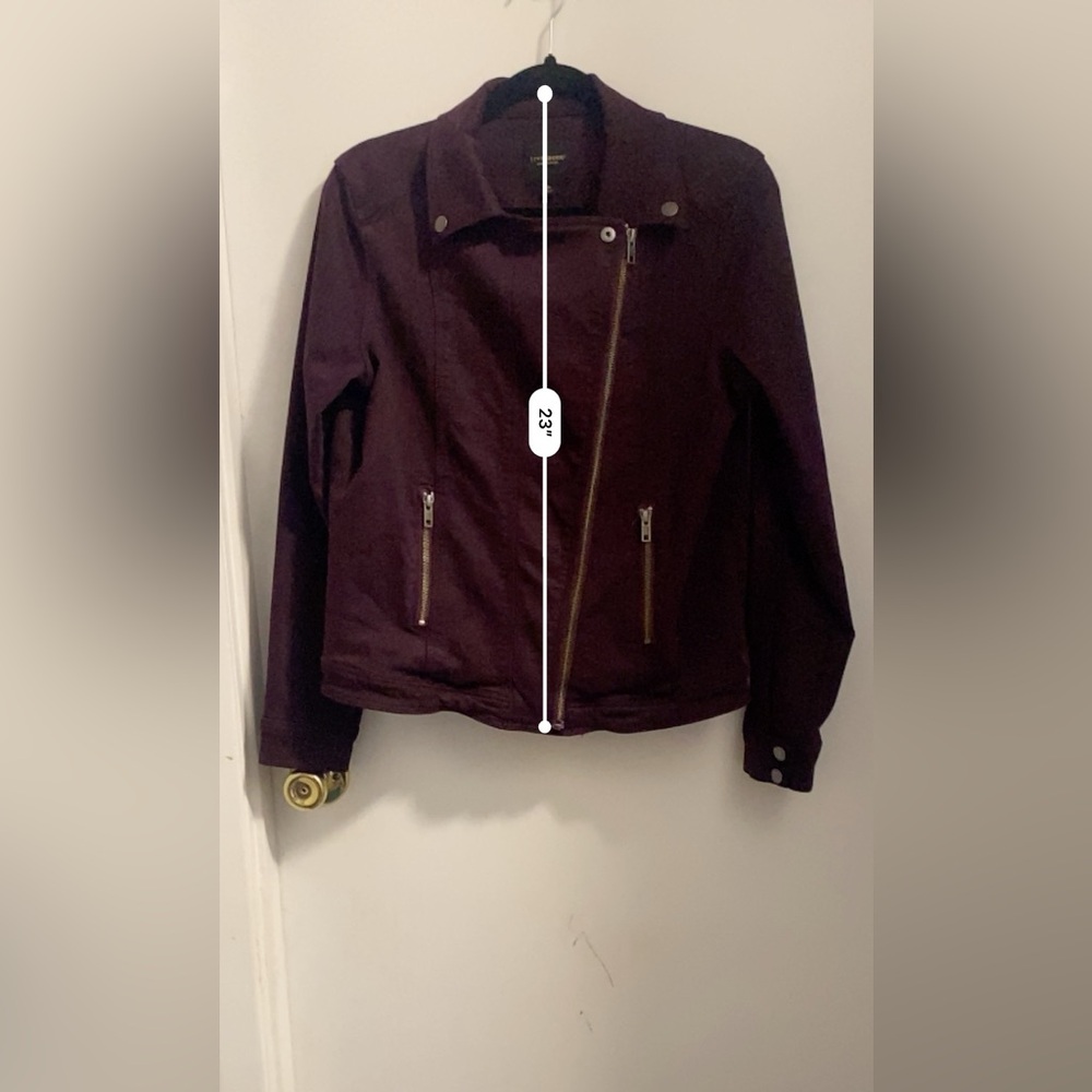 Liverpool | Women’s Medium | Denim Jacket | Stretch | Deep Burgundy Purple - Picture 10 of 16